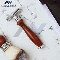 Rasoir de sécurité à double tranchant pour hommes, rasoir de rasage traditionnel pour hommes, pochette de voyage, soin masculin, rasages lisses et précis, cadeau idéal