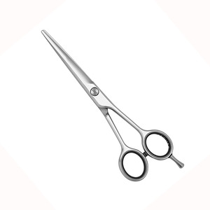 Ciseaux de coiffure de qualité supérieure Ciseaux de coupe de 5 pouces Ciseaux de coupe de cheveux pour bébé en acier et métal polonais - Product Image 1