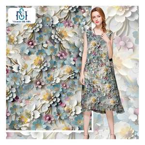 Haute qualité Keqiao approvisionnement rayonne viscose tissu numérique imprimé pour les vêtements - Product Image 5