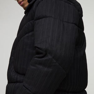 Chaquetas Acolchadas Negras con Capucha, Cuello Alto con Capucha, Estilo Vintage, Chaquetas de Invierno para Hombre y Mujer - Product Image 5