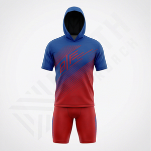 Uniforme de football américain respirant de haute qualité avec logo personnalisé, 100% polyester, séchage rapide, maillot d'entraînement pour club de jeunes, performance - Product Image 1