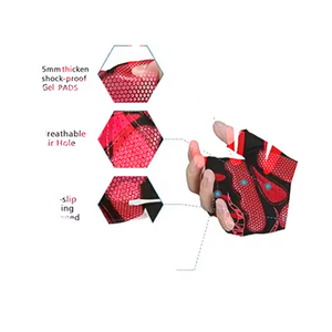 Gants de gymnastique pour hommes et femmes avec impression de logo personnalisé pour l'haltérophilie, le cyclisme et les sports de plein air Vente en gros directe d'usine - Product Image 5