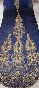 Tissu Dirac somalien perlé fait à la main pour travaux lourds les plus tendances pour les robes de mariage et de fête disponibles pour l'exportation dans le monde entier - Product Image 4