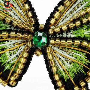 Badges perlés tendance, décoration de perles complexes, aspect élégant fait main pour accessoires vestimentaires - Product Image 6