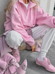 Sweat-shirt à épaules tombantes surdimensionné imprimé personnalisé de haute qualité pour femmes Style coréen Sweat-shirt à capuche en coton pour l'hiver - Product Image 5