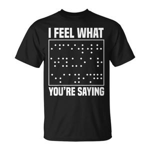 T-shirt promozionale per la sensibilizzazione sulla ipovisione, abbigliamento per la cecità e la lettura Braille per chi ha problemi di vista - Product Image 1