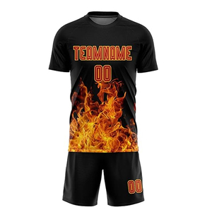 เสื้อเจอร์ซีย์ฟุตบอลกางเกงขาสั้นโลโก้กีฬาเสื้อกีฬาพิมพ์ลายแบบย้อนยุคดีไซน์สูง - Product Image 4