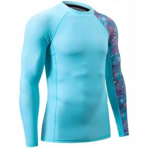 Best Selling 100% Polyester Made Customized <b>Men</b> <b>Rash</b> <b>Guards</b> High Quality Fabric Slim Fit Printed Long Sleeves <b>Men</b> <b>Rash</b> <b>Guard</b> - Product Image 2