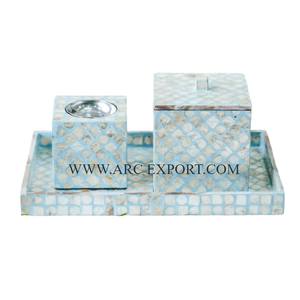 Quemador de incienso de forma redonda de gran tamaño de Material de madera y nácar negro de la más alta calidad para artículos de regalo de boda y Eid - Product Image 3