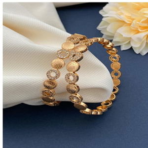 Brazaletes de latón chapados en oro, brazalete de moda, pulseras de joyería de moda, brazaletes de joyería de alta calidad para mujer, precio de fábrica - Product Image 3