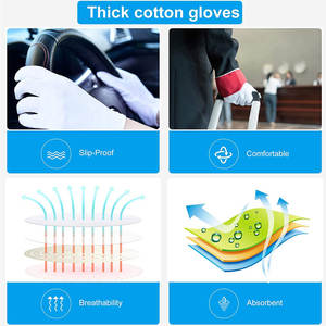 Gants de sécurité 100% coton de haute qualité, tissu de qualité alimentaire, gants en coton de bonne qualité pour une utilisation quotidienne, gant de fourniture de manipulation - Product Image 5