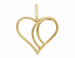 Haute Luxe Moissanite Diamant Clouté En Argent 925 Coeur Pendentif Pour Les Femmes Chaque Occasion Cadeau De Mariage Fête - Product Image 5