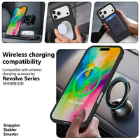Pour Samsung Galaxy S27 Ultra/S27 Pro/S27 Plus/S26 FE/A27/57/37 Série Revolve 360 °   Étui de téléphone magnétique anti-chute avec support rotatif