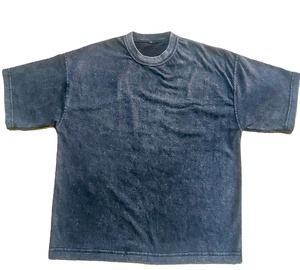 "Camiseta extragrande recortada de Jersey de 100% algodón con doble capa y estampado DTG" - Product Image 1