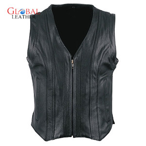 Haute qualité hommes nouveau Design décontracté Style cuir gilet coupe-vent imperméable respirant marque moto mode fermeture éclair OEM - Product Image 1