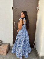 Jolie Designer à la recherche de femmes longue élégante robe imprimée florale nouvelle automne et hiver femmes Sexy longues robes ensemble d'articles cadeaux