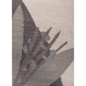Orenda Adwl-13324(Fr) Flat Weave Wool & Viscose <b>Rug</b> Grey & Black Floral <b>Boho</b> Style for Home & Hallway Rectangular Room Size" - Product Image 3