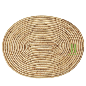 La Placa de cargador de ratán redonda ecológica más vendida Mantel individual personalizado de mimbre bohemio OEM aceptado MOQ bajo - Product Image 5