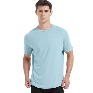 Personalizada de peso pesado de gran tamaño de algodón de los hombres O-cuello Camisetas Streetwear Sport Gym Vintage Camiseta de impresión personalizada del logotipo de la camiseta para los hombres - Product Image 4