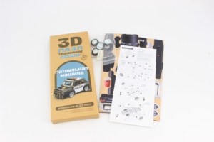 Деревянный 3D-пазл-конструктор для детей, модель автомобиля - Product Image 3