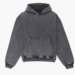 Sweatshirts à capuche surdimensionnés pour hommes Couples Sweats à capuche lourds Pull Vintage Mens Acid Wash Sweaters Heavyweight Hoodie - Product Image 1