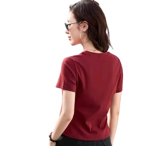 Camiseta floral de verano para mujer, top holgado informal con cuello redondo y mangas cortas - Product Image 3