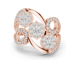 Anillo de Diamantes de Laboratorio de 1.298 CT para Mujer, Claridad VVS-VS, Diamante CVD, Oro de 18KT, 14KT, 10KT y Plata 925, Oro Rosa, Amarillo, Blanco - Product Image 3