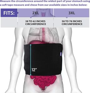 Chuanqi médical grande taille post-chirurgie liant abdominal bariatrique estomac enveloppement hernie soutien femmes hommes <span class=keywords><strong>obésité</strong></span> ceinture Nylon - Product Image 6