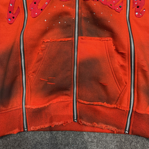 คอลเลคชั่นใหม่ เสื้อฮู้ดดี้ผู้ชายผ้าฝ้าย 100% ล้างสีแบบ Acid Wash พร้อมบริการ OEM สไตล์ใหม่ แห้งเร็ว คุณภาพสูง เสื้อฮู้ดดี้ผู้ชายล้างสีแบบ Acid Wash - Product Image 5