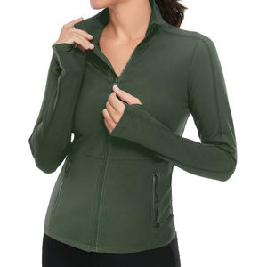 Chaqueta con cremallera a la moda para mujer hecha a medida, transpirable, elegante, con cremallera para mujer, prendas de vestir exteriores ligeras, chaquetas acolchadas para ropa de invierno - Product Image 1
