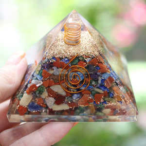 VENTE EN GROS SEVEN CHAKRA MULTI ORGONE PYRAMIDE UTILISATION POUR LA GUÉRISON REIKI ET LA DÉCORATION MAISON ARBRE DE VIE ORGONE PYRAMIDE - Product Image 2