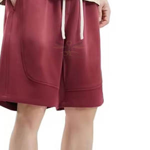 กางเกงขาสั้นสีจางแบบลำลองโลโก้ตามสั่ง - Product Image 1