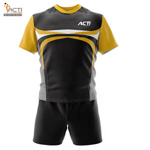 Venta directa de fábrica Nuevo diseño Slim Fit Logotipo personalizado Uniforme de rugby con la mejor calidad 100% Poliéster Hecho Uniforme de rugby - Product Image 2