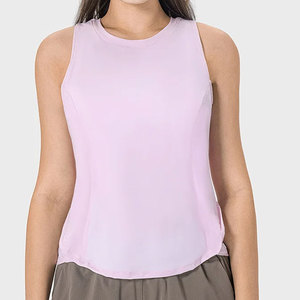 Haut court décontracté pour femme, vêtement de sport léger en coton et polyester, débardeur court pour femme - Product Image 5