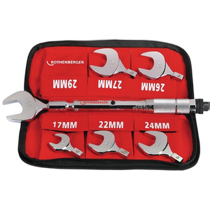 ROTHENBERGER Open-End Wrench <b>Set</b> Sizes 17-22-24-26-27-29 mm <b>Torque</b> Tool - Product Image 3