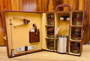 Ensemble de barre de seau à glace (seau à glace 6 pinces en verre cristal mesurées ouvre-flacon de hanche cuillère à pince boîte en carton ondulé - Product Image 2