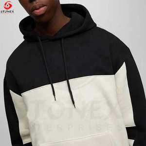 Sudadera con capucha para hombre vintage sudaderas con capucha de algodón de gran tamaño de alta calidad personalizado 500gsm Sudadera con capucha en blanco de gran tamaño - Product Image 3