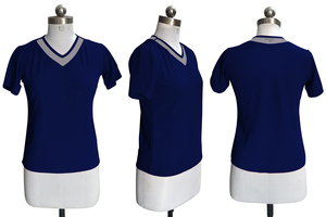 Exclusivo de moda Boutique India Color azul Tejer Tops Cómodo Uso regular Estilo formal Mangas cortas sin mangas - Product Image 5