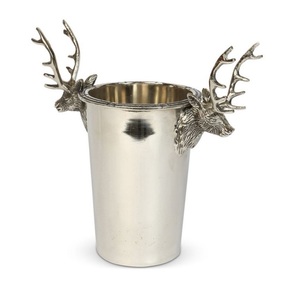 Bouteille de vin unique en forme de cerf, seau à glace en argent, baignoire à vin moderne, seau à Champagne et seau à glace - Product Image 1