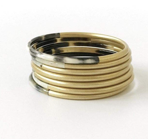 Nouveauté : Bracelets en corne polie, écologiques, de style nautique européen, pour femmes, avec design personnalisé - Product Image 3