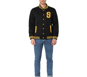 Veste universitaire OEM de haute qualité pour hommes patchs de broderie en chenille personnalisés meilleure qualité veste universitaire Letterman à la mode - Product Image 5