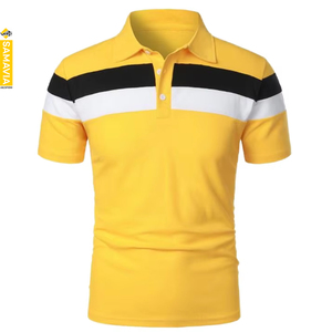Camisas de Manga Corta para Hombre con Bordado Personalizado, Cuello con Botones, Tejido de Punto, Transpirable, de Algodón, Servicio OEM al por Mayor - Product Image 4