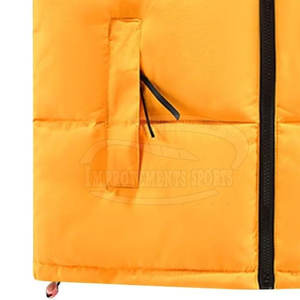 Label privé gilet bouffant de couleur contrastée nouveauté hommes gilet bouffant fermeture éclair complète hommes gilet bouffant - Product Image 6