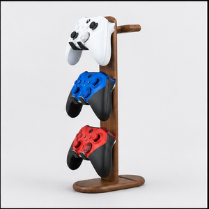 Wooden Game <b>Controller</b> <b>Stand</b> Table Top Storage Organizer Minimalist Design Multifunctional Holder For Xbox And PlayStation - Product Image 1