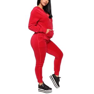 Conjunto de chándal con capucha liso unisex para mujer, chándal personalizado con logotipo de transferencia de calor, 2026 - Product Image 5