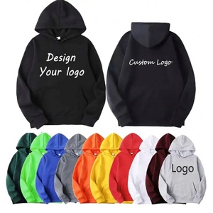 Unisex Polyester/Cotton French Terry <b>Thick</b> <b>Fleece</b> Eco-Friendly Quick Dry Winter Pullover Hoodie Plain Blank Custom for Selling - Product Image 6