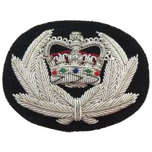 Parche de insignia personalizado de calidad Premium, insignia de sombrero bordado de jefe de policía, insignias bordadas a mano, uniformes, tela de lentejuelas - Product Image 1