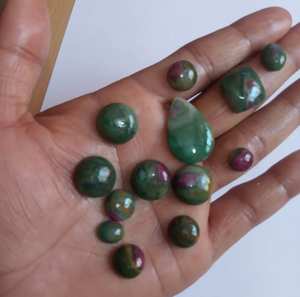 Absolute Good malaquita 10mm tallado cuadrado cabujón piedra preciosa tallada a mano para hacer joyería de moda regalo - Product Image 4