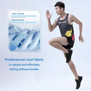 Transpirable de secado rápido sin mangas Gym Tank-Top Mesh Stretch Fabric Workout Chaleco deportivo para hombres - Product Image 4