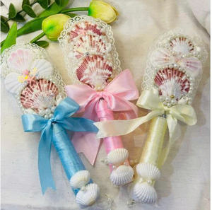 Vietnam Handmade Seashell Hairbrush <b>Natural</b> Shell <b>Hair</b> Care Accessory Premium - Product Image 5